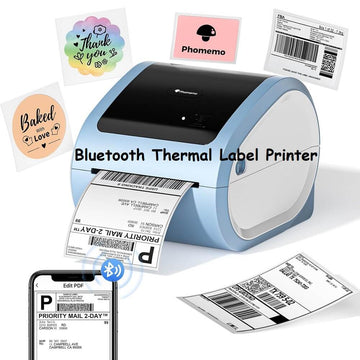 Phomemo D520 Bluetooth Thermal Label Printer 4" x 6 Wireless Multi-Functional Label Printer for Package Postage Address Logo Shipping, Compatible with Amazon, USPS, Shopify, Ebay & More - Imported from UK